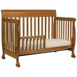 4-in-1 Convertible Crib and Dresser Set with Removable Changing Tray in Chestnut