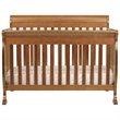 4-in-1 Convertible Crib and Dresser Set with Removable Changing Tray in Chestnut