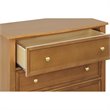 4-in-1 Convertible Crib and Dresser Set with Removable Changing Tray in Chestnut