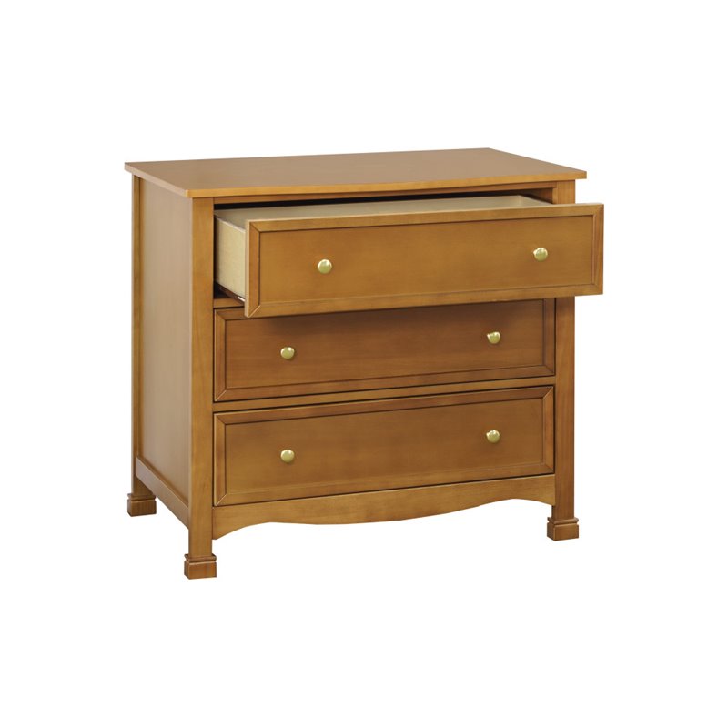 4-in-1 Convertible Crib and Dresser Set with Removable Changing Tray in Chestnut