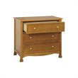 4-in-1 Convertible Crib and Dresser Set with Removable Changing Tray in Chestnut