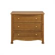 4-in-1 Convertible Crib and Dresser Set with Removable Changing Tray in Chestnut