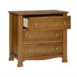 4-in-1 Convertible Crib and Dresser Set with Removable Changing Tray in Chestnut