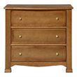 4-in-1 Convertible Crib and Dresser Set with Removable Changing Tray in Chestnut