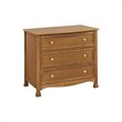 4-in-1 Convertible Crib and Dresser Set with Removable Changing Tray in Chestnut