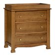 4-in-1 Convertible Crib and Dresser Set with Removable Changing Tray in Chestnut