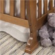 4-in-1 Convertible Crib and Dresser Set with Removable Changing Tray in Chestnut