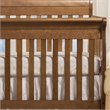 4-in-1 Convertible Crib and Dresser Set with Removable Changing Tray in Chestnut