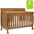 4-in-1 Convertible Crib and Dresser Set with Removable Changing Tray in Chestnut