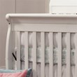 4-in-1 Convertible Crib and Dresser Set with Removable Changing Tray in White