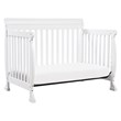4-in-1 Convertible Crib and Dresser Set with Removable Changing Tray in White