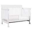 4-in-1 Convertible Crib and Dresser Set with Removable Changing Tray in White