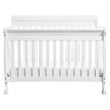 4-in-1 Convertible Crib and Dresser Set with Removable Changing Tray in White