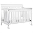 4-in-1 Convertible Crib and Dressers Set with Removable Changing Tray in White