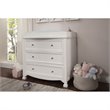 4-in-1 Convertible Crib and Dressers Set with Removable Changing Tray in White
