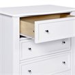 4-in-1 Convertible Crib and Dressers Set with Removable Changing Tray in White