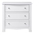 4-in-1 Convertible Crib and Dressers Set with Removable Changing Tray in White