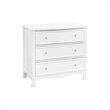 4-in-1 Convertible Crib and Dressers Set with Removable Changing Tray in White