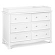 4-in-1 Convertible Crib and Dressers Set with Removable Changing Tray in White