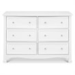 4-in-1 Convertible Crib and Dressers Set with Removable Changing Tray in White