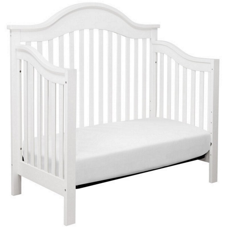 3 in 1 Convertible Crib Set with Matching Changing Table Dresser in White