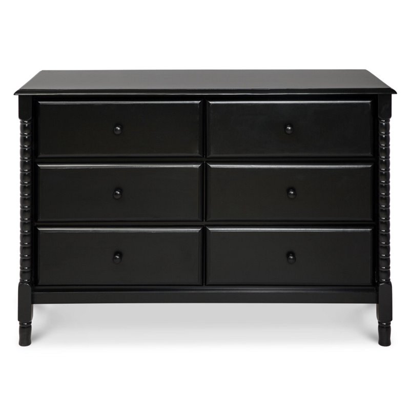DaVinci Jenny Lind Spindle 6-Drawer Dresser in Ebony