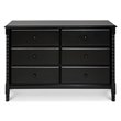 DaVinci Jenny Lind Spindle 6-Drawer Dresser in Ebony