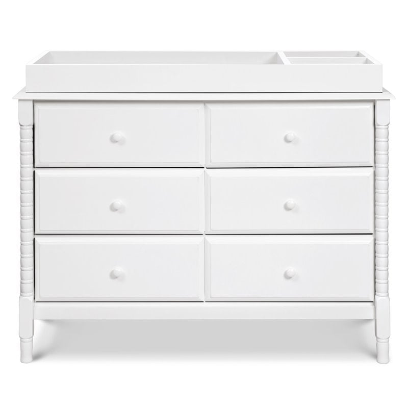 DaVinci Jenny Lind Spindle 6-Drawer Dresser in White