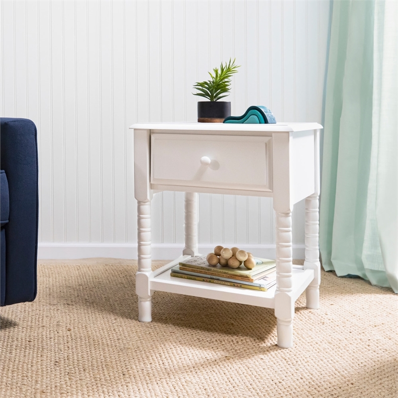 DaVinci Jenny Lind Engineered Wood Spindle Kids Nightstand in White