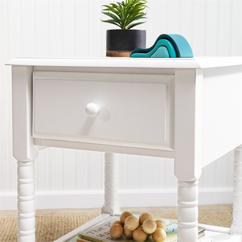 DaVinci Jenny Lind Engineered Wood Spindle Kids Nightstand in White