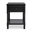 DaVinci Jenny Lind Engineered Wood Spindle Kids Nightstand in Ebony