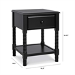 DaVinci Jenny Lind Engineered Wood Spindle Kids Nightstand in Ebony