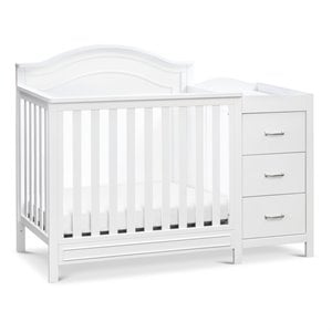 DaVinci Charlie 4-in-1 Convertible Mini Crib-Changer in White