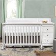 DaVinci Kalani Traditional Wood 4-in-1 Convertible Crib & Changer in White