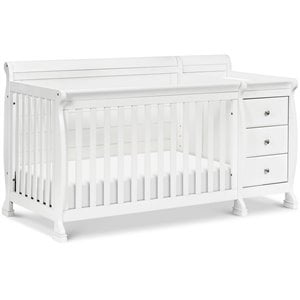 DaVinci Kalani Traditional Wood 4-in-1 Convertible Crib & Changer in White