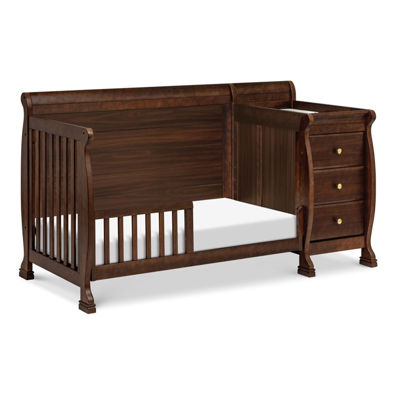 DaVinci Kalani 4-in-1 Convertible Crib & Changer in Espresso