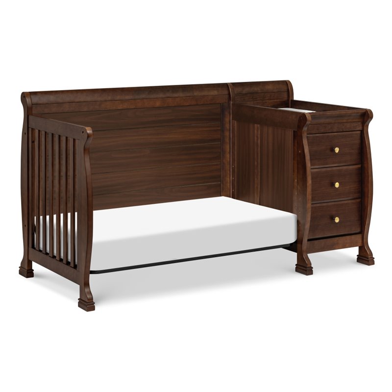 DaVinci Kalani 4-in-1 Convertible Crib & Changer in Espresso