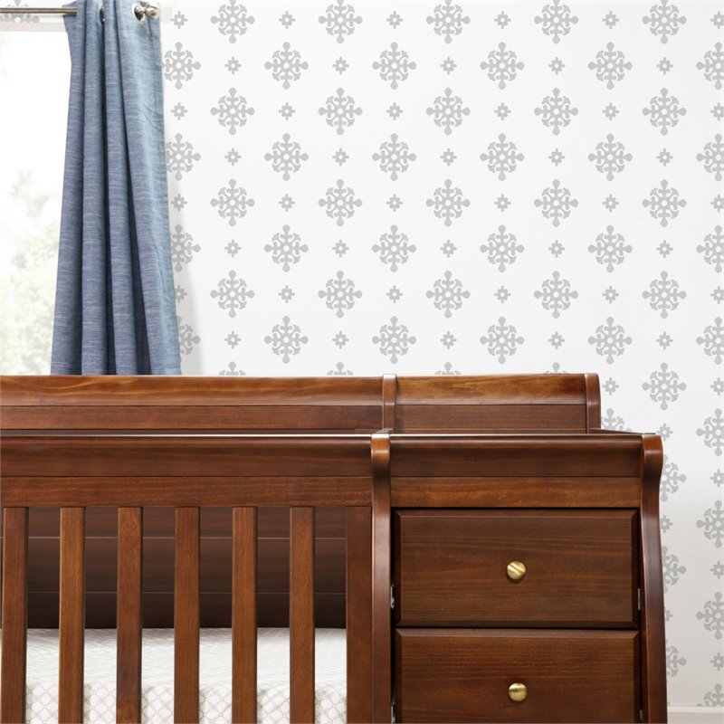 DaVinci Kalani 4-in-1 Convertible Crib & Changer in Espresso