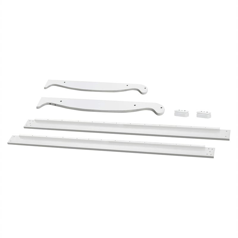 DaVinci Kalani Full-Size Pine Wood Bed Conversion Kit In White