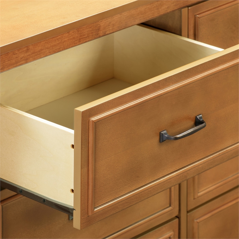 DaVinci Charlie 6-Drawer Pine Wood Double Dresser In Chestnut