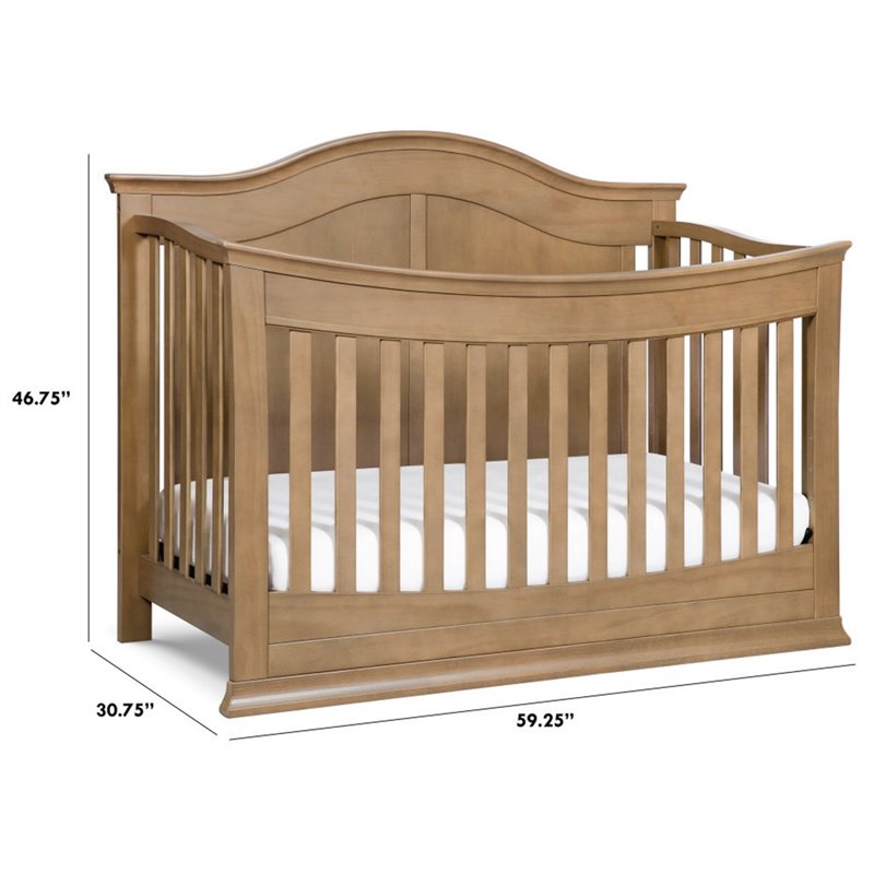 DaVinci Meadow 4-in-1 Convertible Crib in Hazelnut
