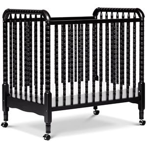 DaVinci Jenny Lind Pine Wood 3-in-1 Convertible Mini Crib in Ebony