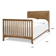 DaVinci Asher Pine Wood Twin/Full Size Bed Conversion Kit in Hazelnut