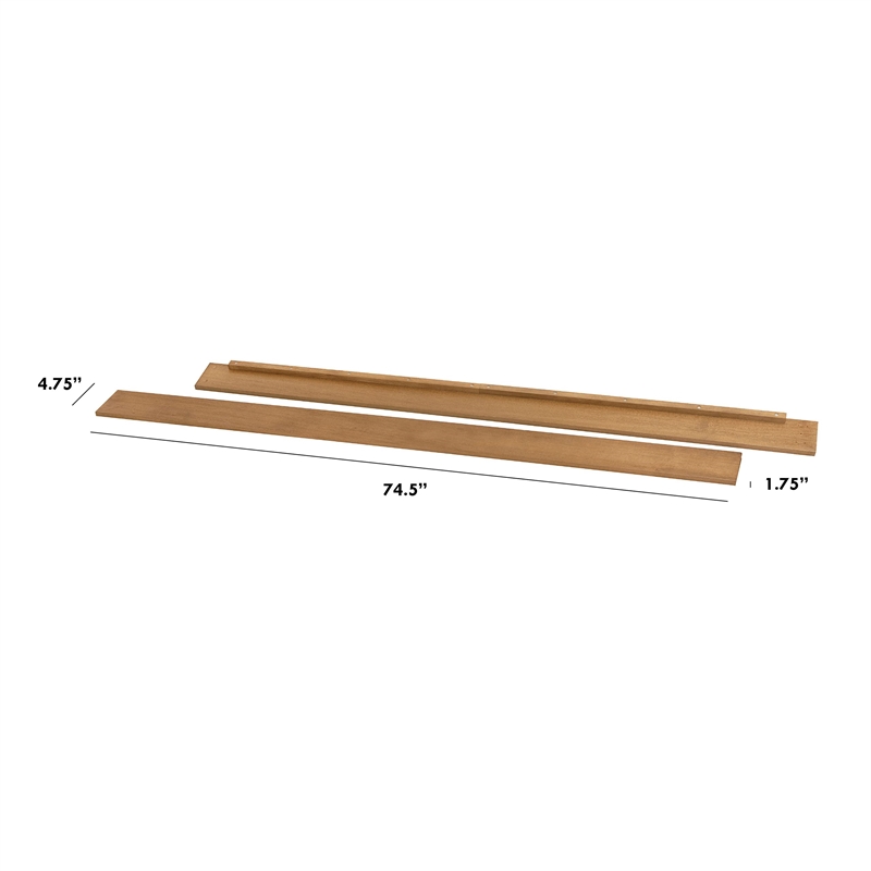 DaVinci Asher Pine Wood Twin/Full Size Bed Conversion Kit in Hazelnut