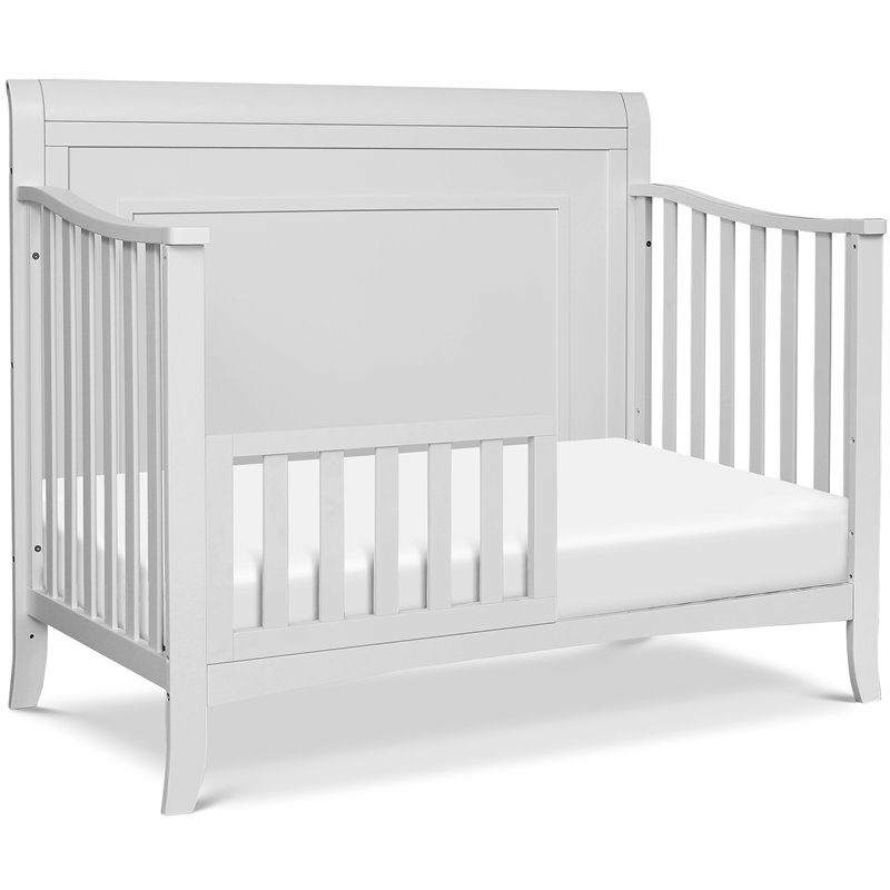 DaVinci Anders Pine Wood 4-in-1 Convertible Crib in Cloud Gray