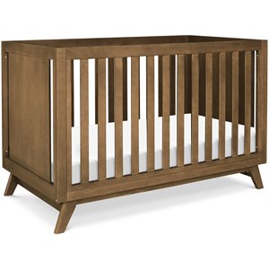 DaVinci Otto Pine Wood 3-in-1 Convertible Crib in Walnut