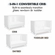 DaVinci Otto Pine Wood 3-in-1 Convertible Crib in White
