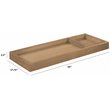 DaVinci Pine Wood Universal Wide Removable Changing Tray in Hazelnut