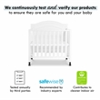 Davinci Charlie Pine Wood and MDF Folding Portable 3-In-1 Mini Crib in White
