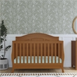 Davinci Emmett Modern Pine Wood and MDF 4-In-1 Convertible Crib in Chestnut
